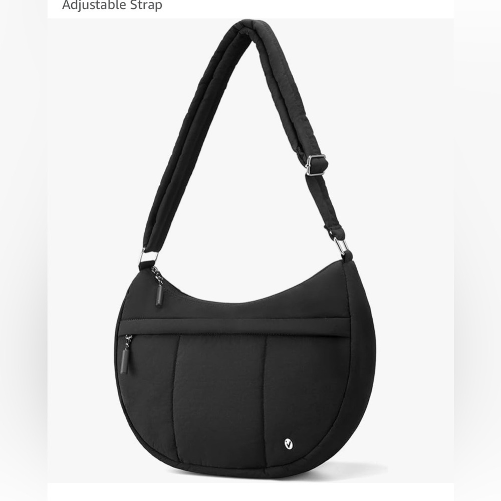Black puffer crossbody NEW